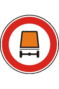 Tato značka zakazuje vjezd: Vozidlům, která přepravují výbušniny, snadno hořlavý nebo…